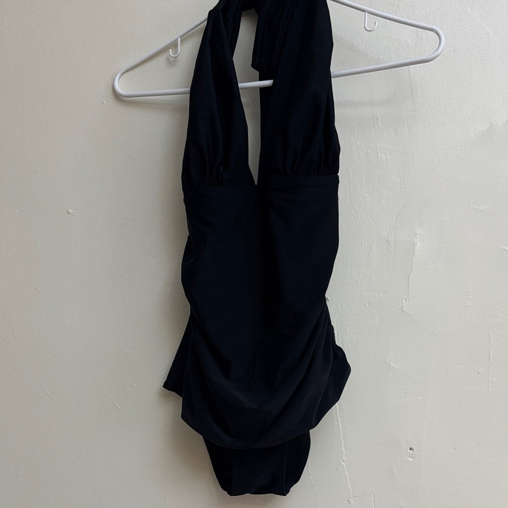 Elegant Black One-Piece Swimsuit